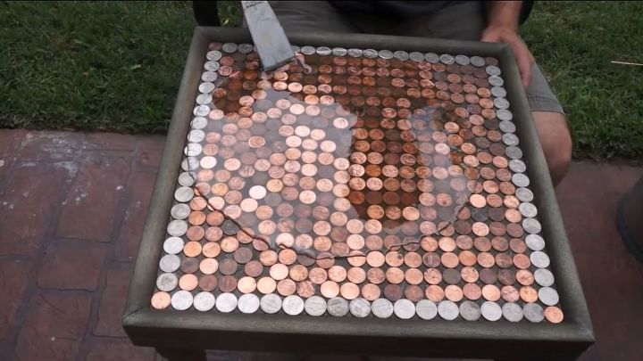 diy penny top table