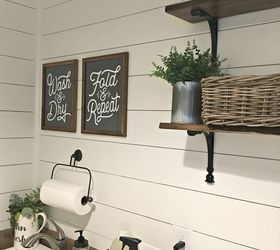 rustic laundry room reveal