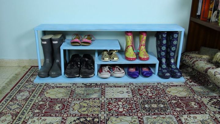30 maneiras incrveis de organizar seus sapatos, Construa uma sapateira estilosa