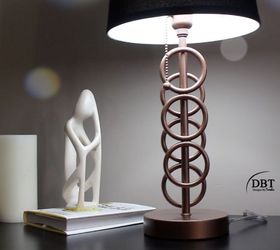 s 30 ideas to make your office look great, Up cycled table lamp