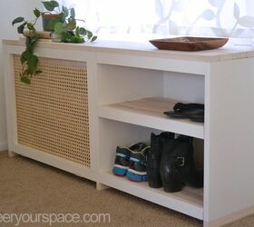 30 amazing ways to organize your shoes, Build a multipurpose shoe rack table