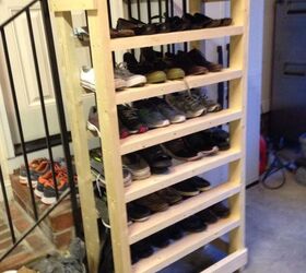 30 amazing ways to organize your shoes, Replace the mess with a tall rack