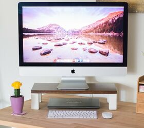 s 30 ideas to make your office look great, Sleek monitor stand