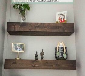 s 30 ideas to make your office look great, Chic floating shelves