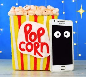 s 30 ideas to make your office look great, Popcorn mobile phone holder