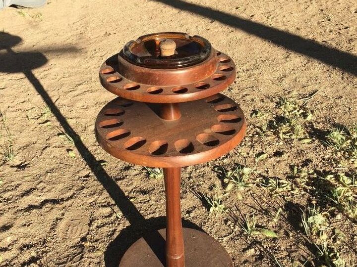 q does anyone have a useful idea for a pipe smoking ashtray stand