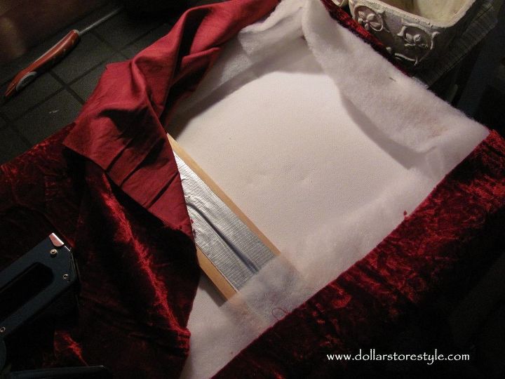 diy headboard using dollar store materials