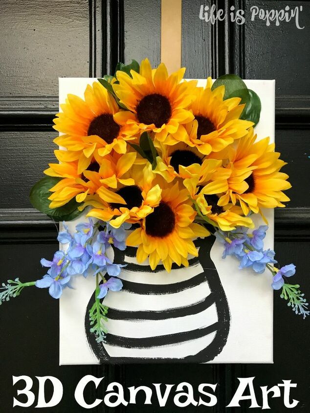 easy canvas art 3d flowers the look amazing