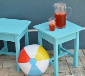 s 15 decorative ways your family can pretty up your patio, Build A Beautiful Adirondack Table
