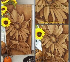 s 15 decorative ways your family can pretty up your patio, Stain Wood With Gel Paint