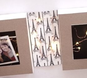 make your own diy photo frame with fairylights