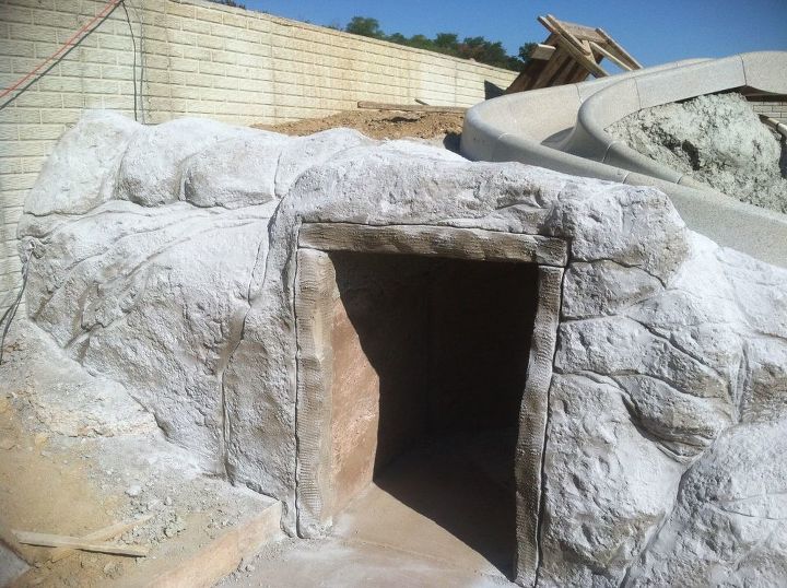 30 neat ideas to upgrade your backyard, Create this playful cave with a slide