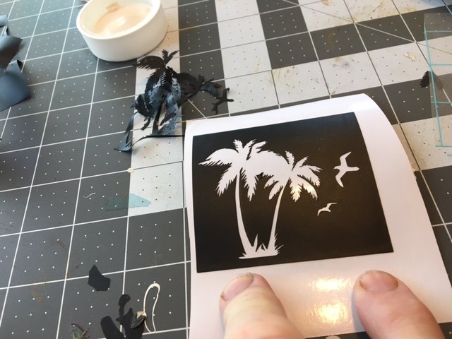 diy glass con la mquina de corte de vinilo silhouette cameo