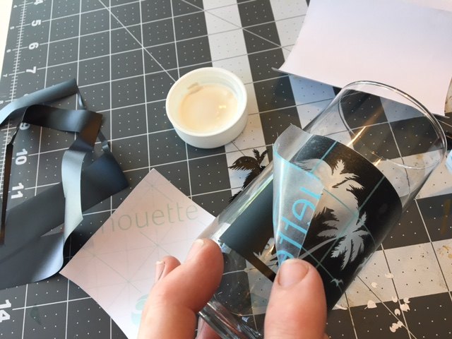 diy glass with the silhouette cameo vinyl cutting machine