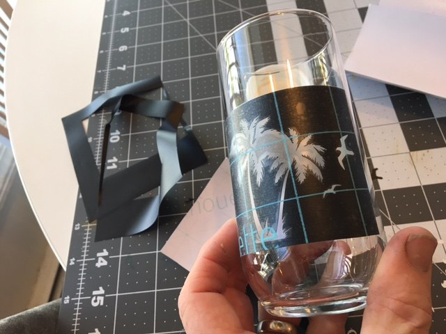 diy glass con la mquina de corte de vinilo silhouette cameo