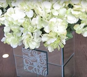a neat inexpensive way you can make a mirrored flower vase