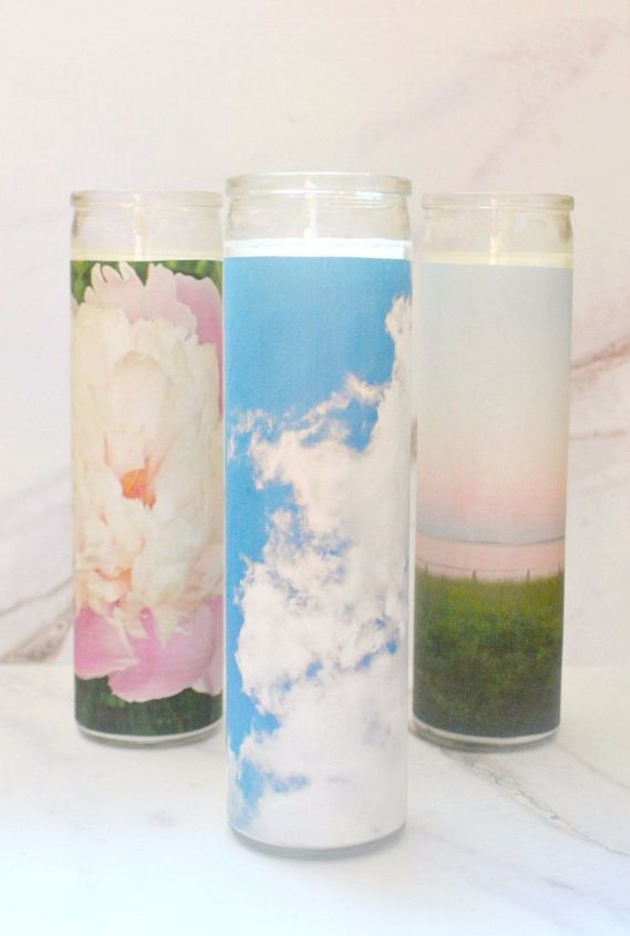 diy custom photo candles for 3