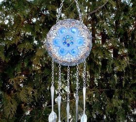 s 15 lovely repurposed items perfect for your garden, Switch A Silver Plate Into A Wind Chime