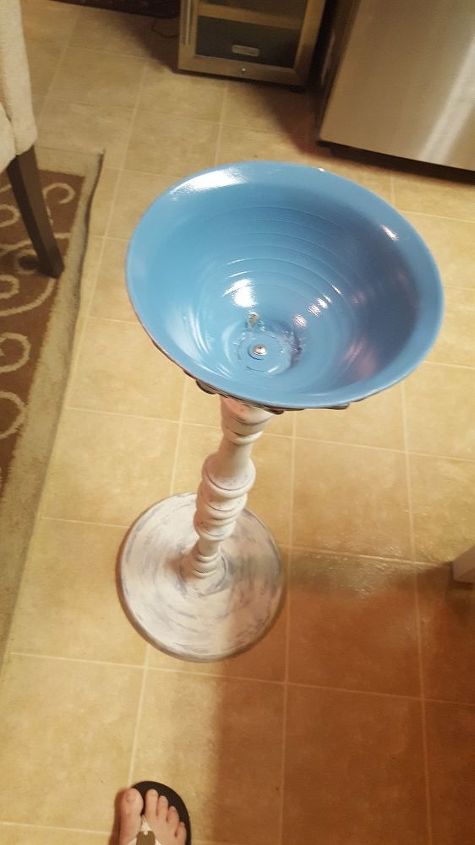 s 15 lovely repurposed items perfect for your garden, Make A Light Shade Into A Birdbath