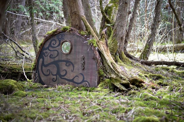 s 15 lovely repurposed items perfect for your garden, Create A Magic Doorway From A Broken Table