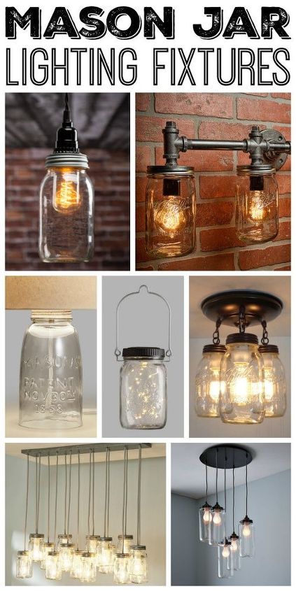 mason jar lighting fixtures for your rustic home