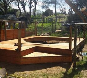 garden pool deck scaffold board project