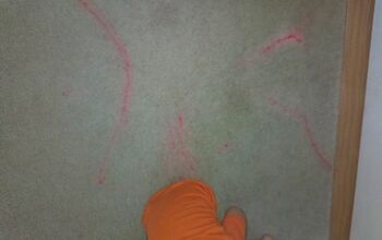How to remove red permanent market from carpet?