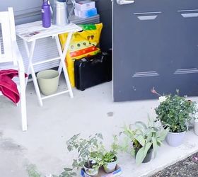 apartment patio garden on a budget before and after