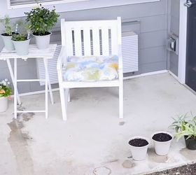 apartment patio garden on a budget before and after
