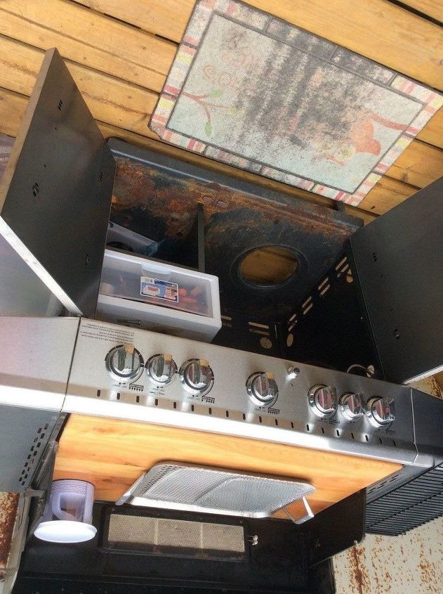 repurposed propane grill