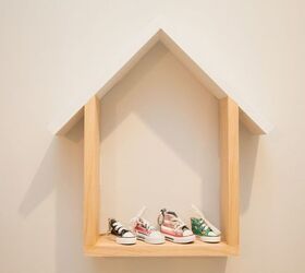 shelf shaped like a house