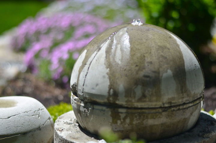 31 creative garden features perfect for summer, Craft a globe shaped bubbling ball