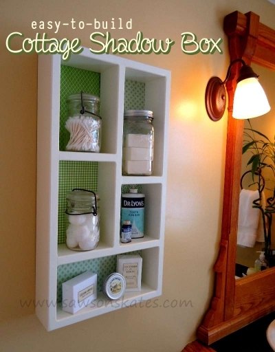 s jazz up your bathroom with these 30 stylish additions, Build Your Own Shadow Box Shelf