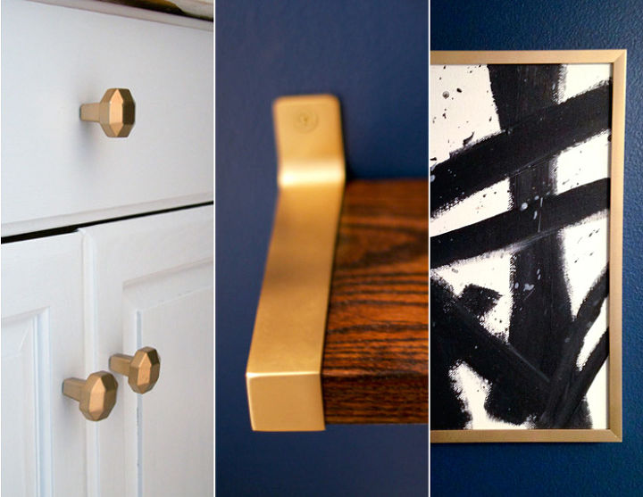 s jazz up your bathroom with these 30 stylish additions, Add Some Gorgeous Gilded Details