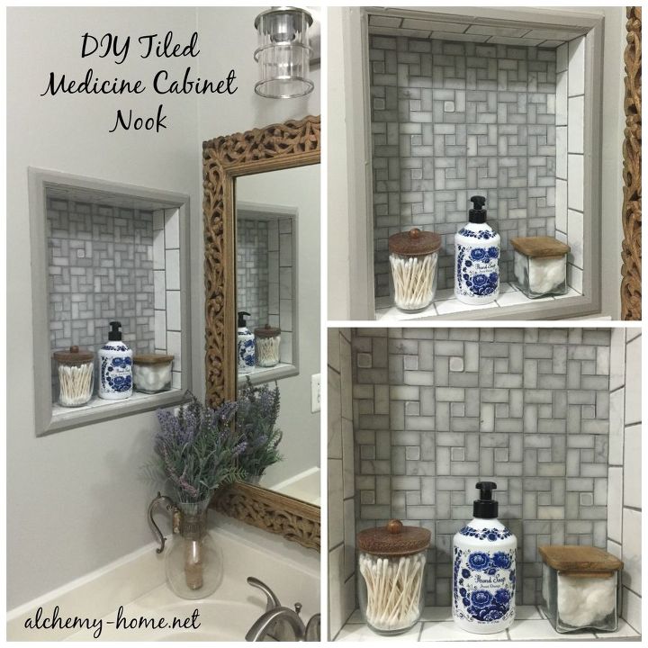 s jazz up your bathroom with these 30 stylish additions, Add A Stylish Tiled Nook