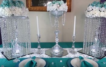 DIY Lighted Chandelier