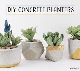 diy concrete planters maceteros de concreto