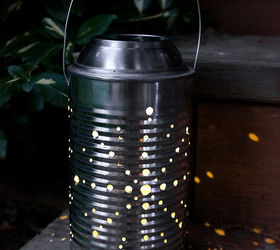 s save your old cans for these 30 home decor ideas, Turn it into a funky solar lantern