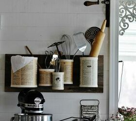 s save your old cans for these 30 home decor ideas, Pin some up on the wall as an organizer