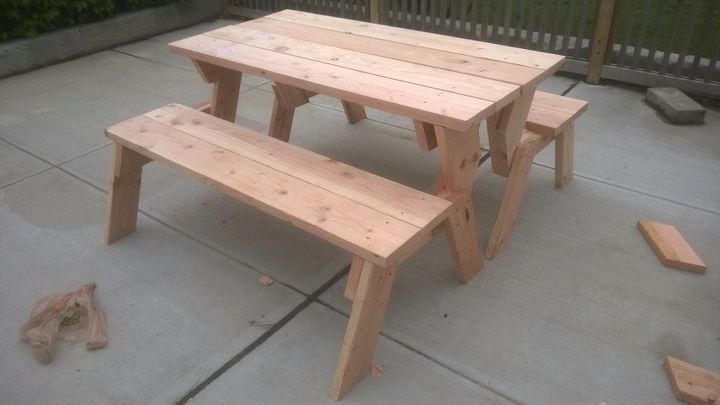 How To Make A Diy Convertible Picnic Table That Folds Into A
