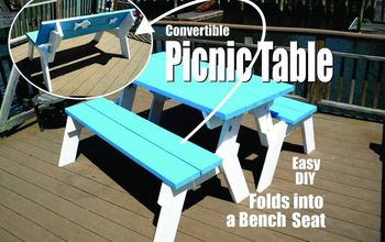 How to Make a DIY Convertible Picnic Table That Folds Into a Bench Sea