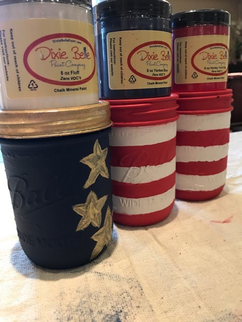 patriotic mason jars