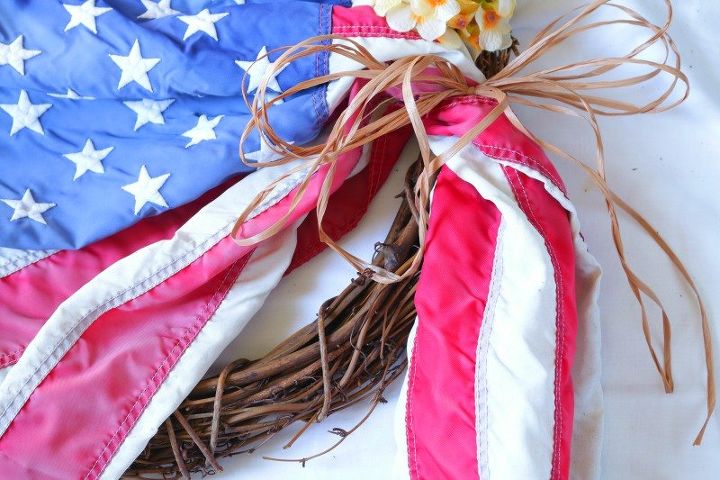 patriotic old glory wreath in 5 minutes