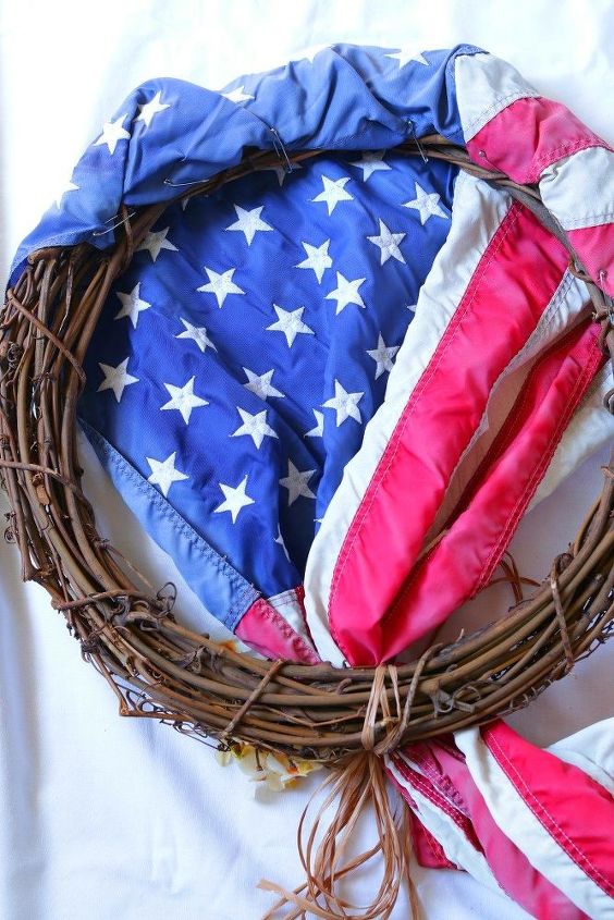 patriotic old glory wreath in 5 minutes