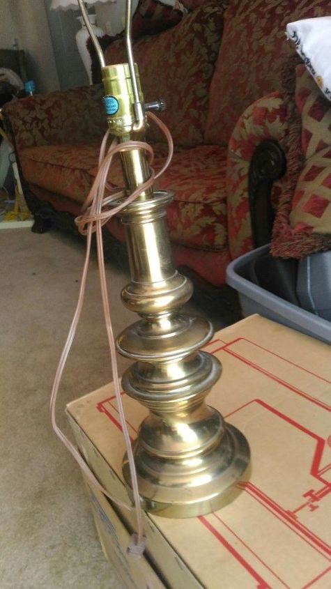 q what can i use to clean brass lamps