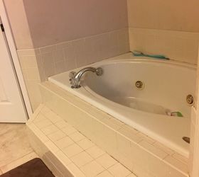 how can i update an old 90s whirlpool bathtub with the tiled step