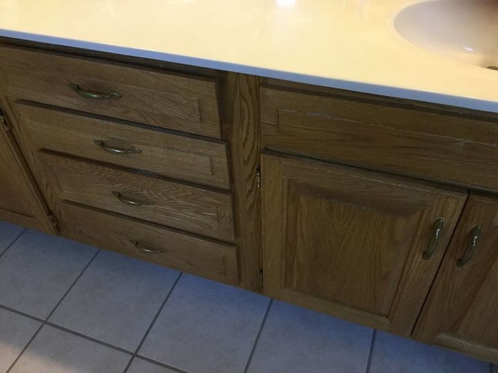 how can i refinish my bathroom vanity without stripping