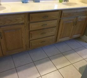 how can i refinish my bathroom vanity without stripping