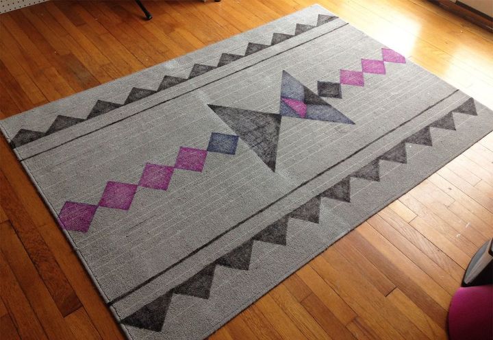 s 10 quick and easy rug ideas to brighten up your space, Color With Sharpies For A Lovely Look