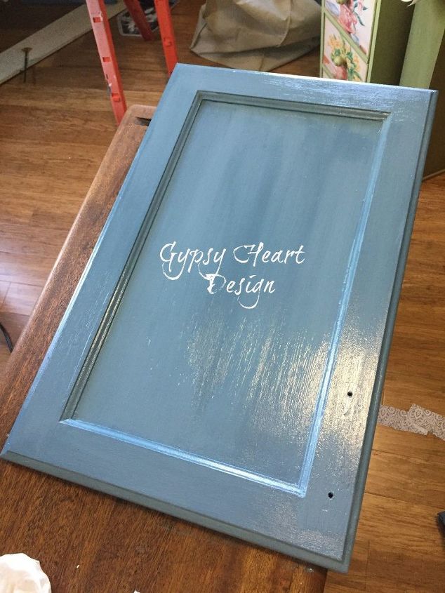 blue kitchen cabinet project